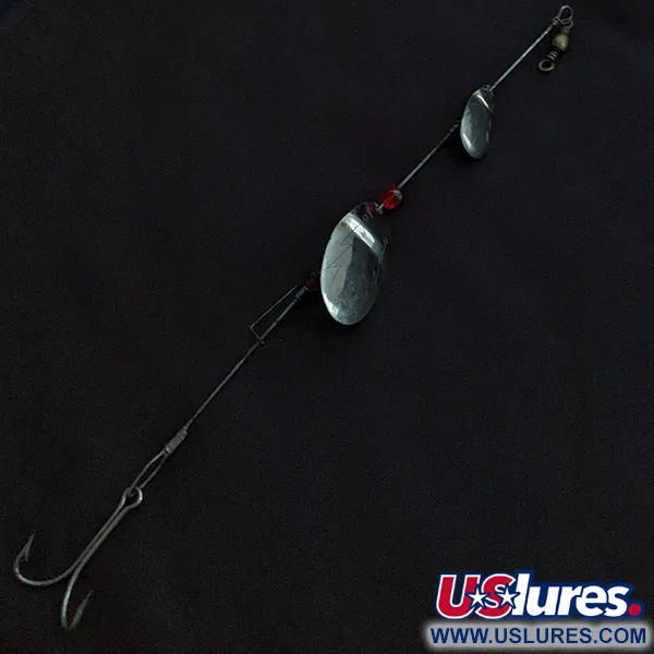 Vintage   Tandem June-Bug, 1/3oz nickel/red spinning lure #22406