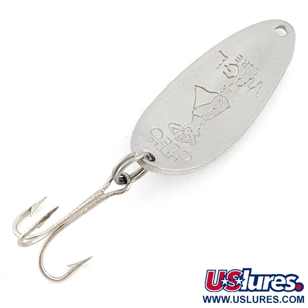 Vintage  Seneca Little Cleo (Hula Girl), 1/3oz nickel fishing spoon #22416
