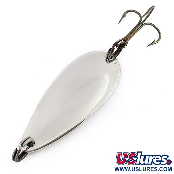 Vintage   Worth Chippewa Steel Spoon, 1/3oz nickel fishing spoon #22443