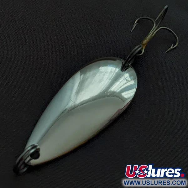 Vintage   Worth Chippewa Steel Spoon, 1/3oz nickel fishing spoon #22443