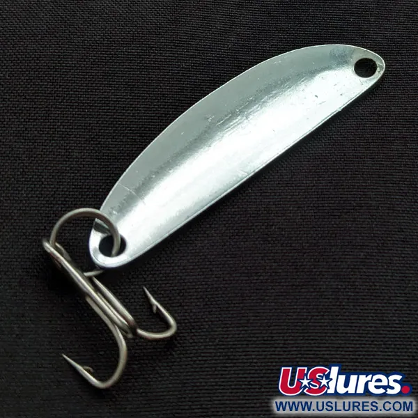 Vintage  Jeros Tackle Scotchline spoon, 3/16oz nickel fishing spoon #22449