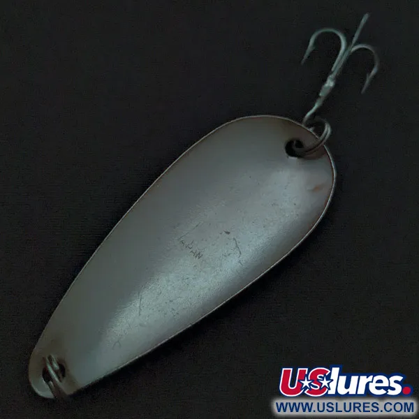 Vintage   Worth Chippewa Steel Spoon, 1/4oz red/white/nickel fishing spoon #22477