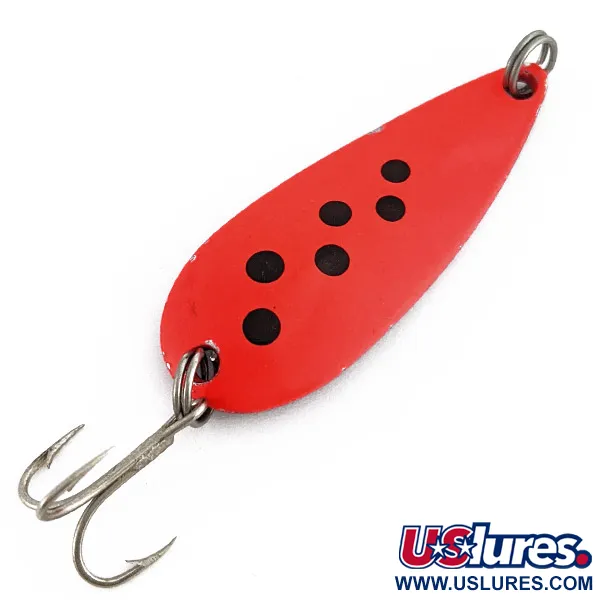 Vintage   Mister Twister Sonic Spoon, 2/5oz red/black/silver fishing spoon #22488