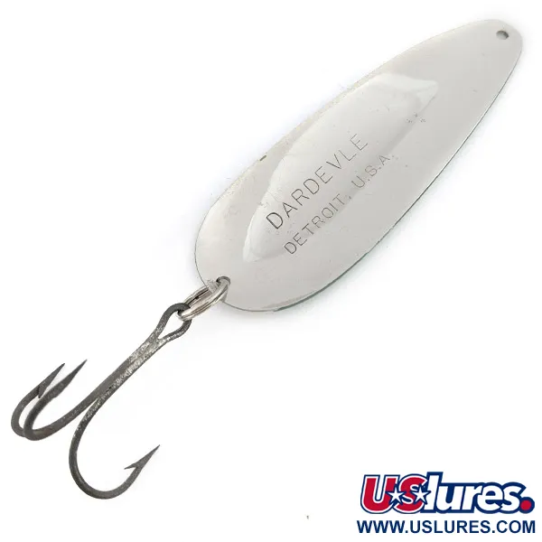 Vintage  Eppinger Dardevle Detroit, 1oz Green Devle fishing spoon #22493