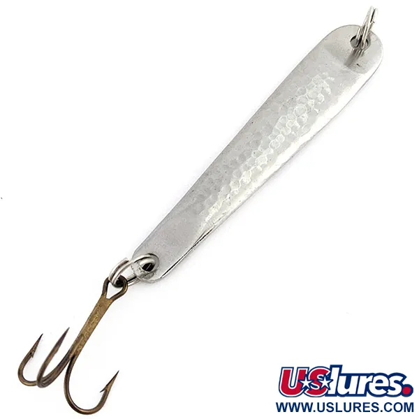 Vintage   Hopkins No=Eql 2, 1/2oz nickel fishing spoon #22498