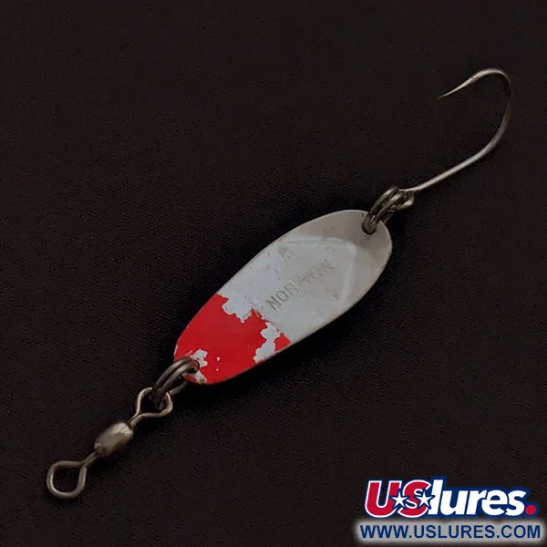 Vintage   Luhr Jensen McMahon 3, 1/16oz Pearl fishing spoon #22502