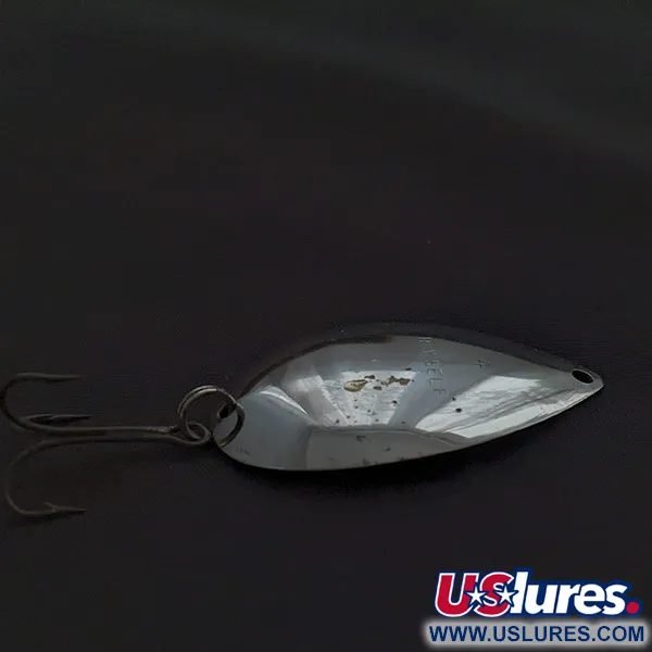 Vintage   Roy Self 4, 3/16oz gold/nickel/mirror fishing spoon #22505