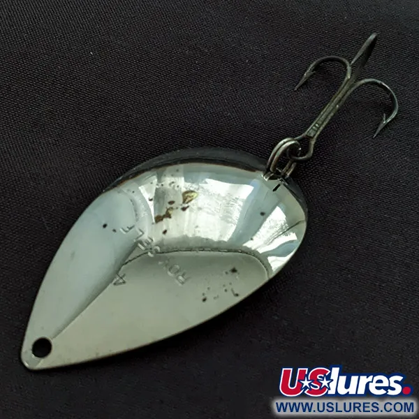 Vintage   Roy Self 4, 3/16oz gold/nickel/mirror fishing spoon #22505