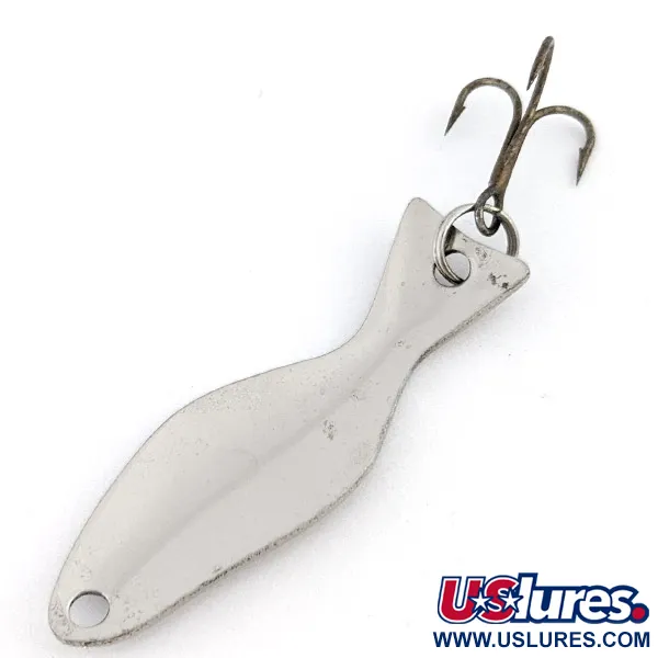 Vintage  Jeros Tackle Scotchline spoon, 3/16oz nickel fishing spoon #22522