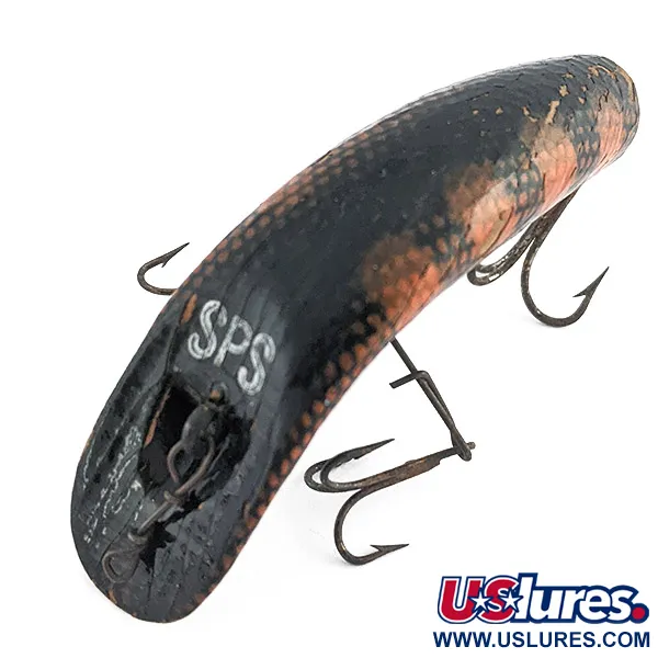 Vintage  Helin Tackle Helin Flatfish SPS Wood, 1/4oz  fishing lure #22523