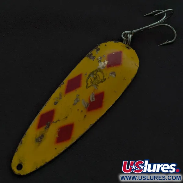 Vintage  Eppinger Dardevle Detroit, 1oz Five of Diamonds fishing spoon #22545