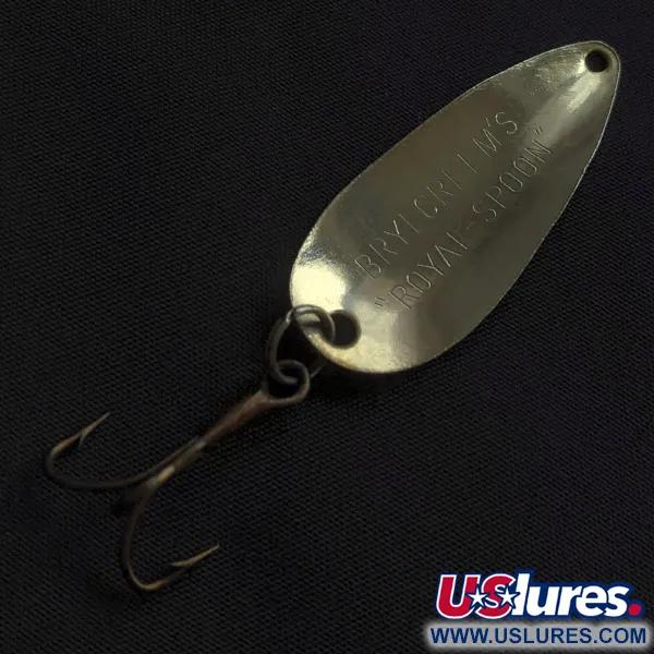 Vintage   Brylcreem Royal Spoon, 3/16oz gold fishing spoon #22563