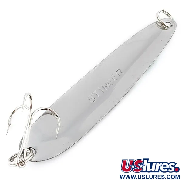 Vintage   Stinger, 1/4oz nickel/hologram fishing spoon #22566