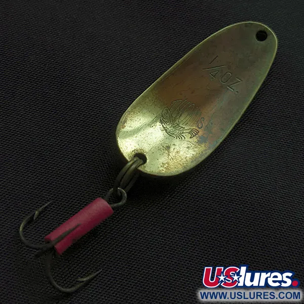Vintage   Thomas Colorado, 1/4oz bronze fishing spoon #22576