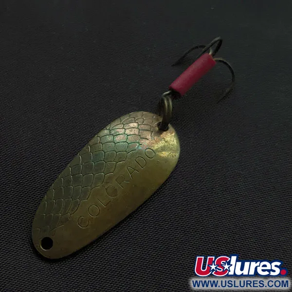Vintage   Thomas Colorado, 1/4oz bronze fishing spoon #22576