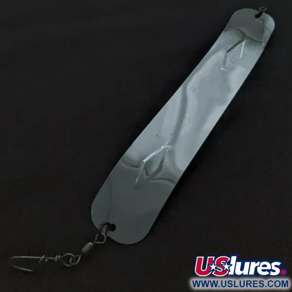 Vintage   Luhr Jensen ABE & AL #8, 1 1/4oz nickel fishing spoon #22592