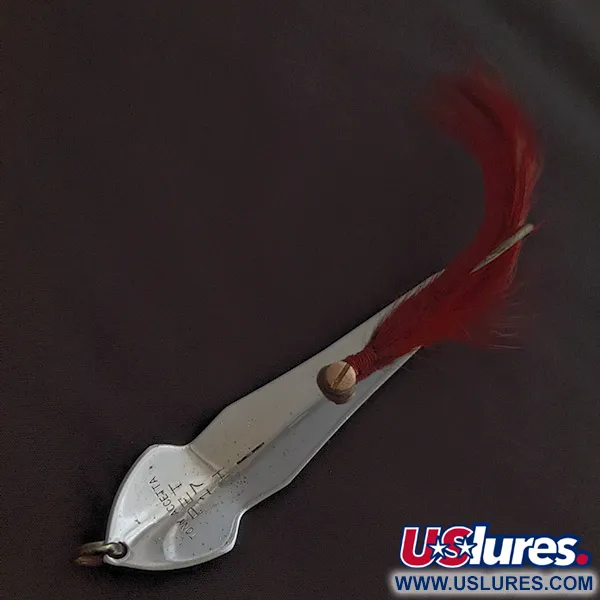 Vintage  Tony Accetta Tony Acсetta Pet Spoon 17, 1 2/3oz nickel fishing spoon #22597