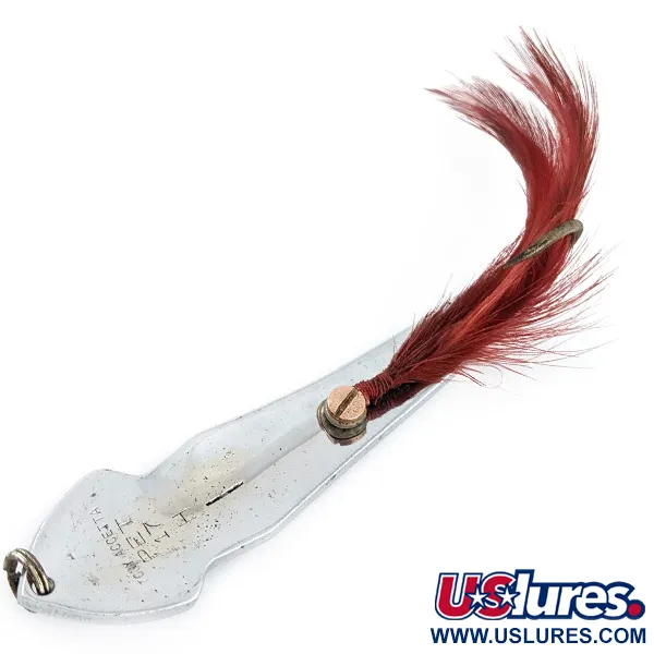 Vintage  Tony Accetta Tony Acсetta Pet Spoon 17, 1 2/3oz nickel fishing spoon #22597