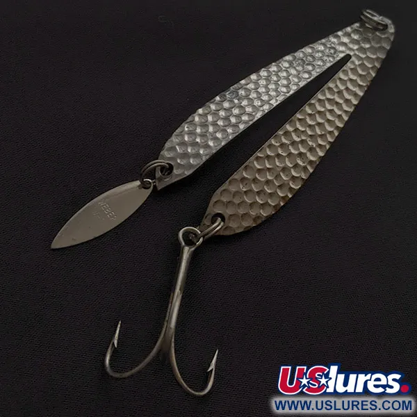 Vintage   Weber W-2, 1/2oz nickel fishing spoon #22613