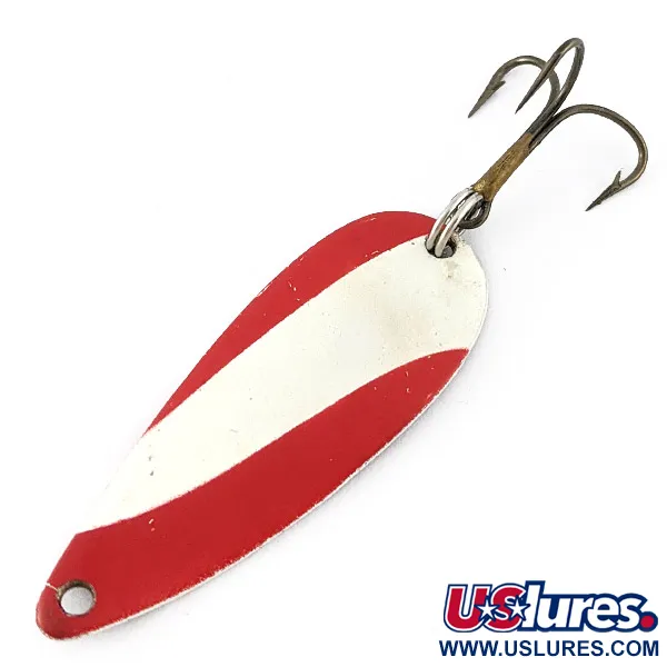 Vintage   Kmart, 1/4oz red/white/nickel fishing spoon #22637