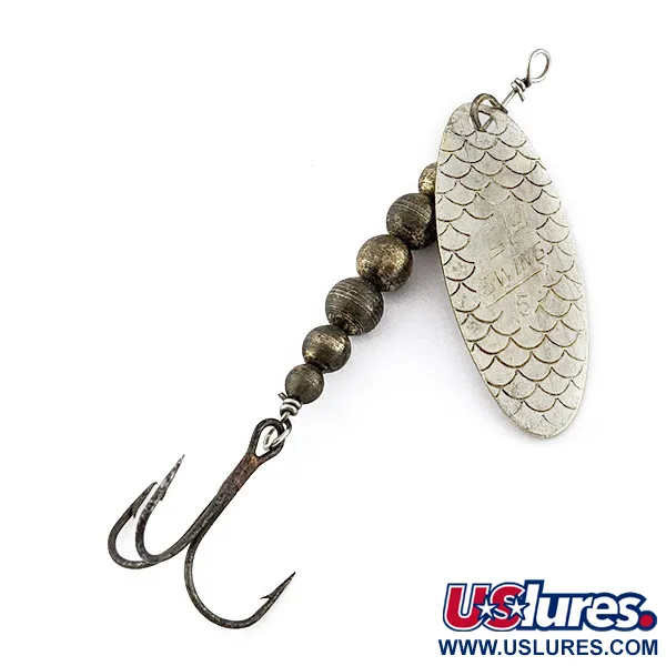 Vintage  C.P. Swing Bait CP-Swing 5, 1/4oz silver/brass spinning lure #22749