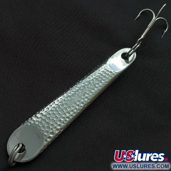 Vintage   Hopkins No=Eql 3, 2oz nickel fishing spoon #22765