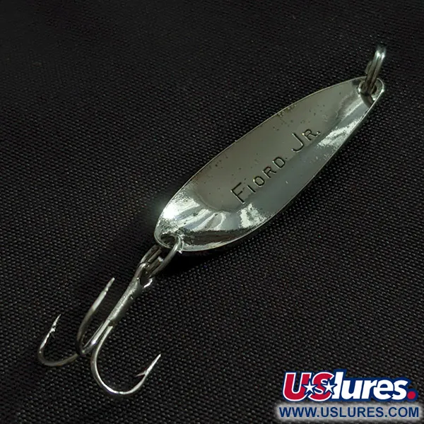 Vintage  Acme Fiord Spoon Jr, 1/8oz nickel fishing spoon #22769