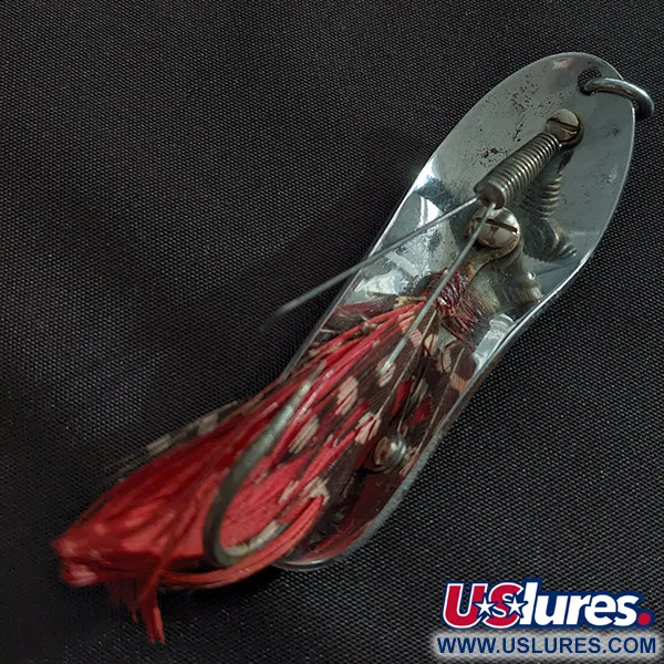 Vintage   Pflueger Chum 4, 3/4oz nickel fishing spoon #22774
