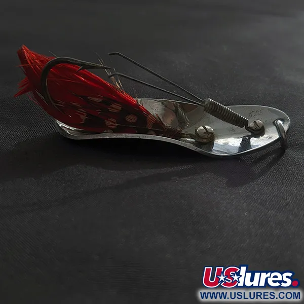 Vintage   Pflueger Chum 4, 3/4oz nickel fishing spoon #22774