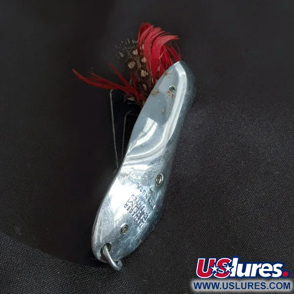 Vintage   Pflueger Chum 4, 3/4oz nickel fishing spoon #22774