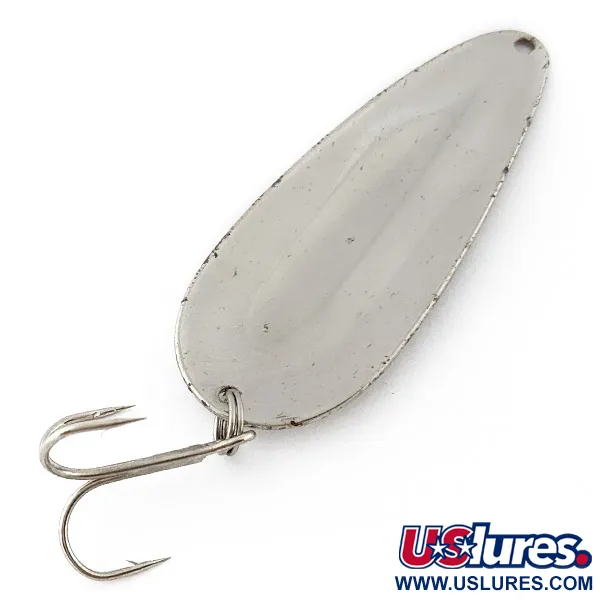 Vintage   Worth Chippewa Steel Spoon, 1/2oz nickel fishing spoon #22780