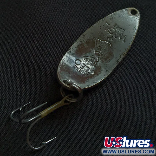 Vintage  Seneca Little Cleo (Hula Girl), 1/2oz nickel/copper fishing spoon #22783