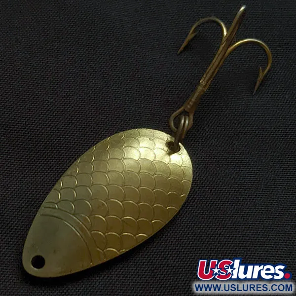 Vintage   Wright & McGill Pay-master, 1/4oz gold fishing spoon #22818