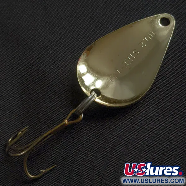 Vintage   Acme Stee-Lee #2, 1/4oz gold/red fishing spoon #22827