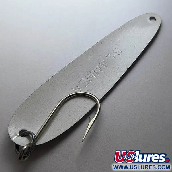 Vintage   Slammer, 2/5oz black/white/purple fishing spoon #22838