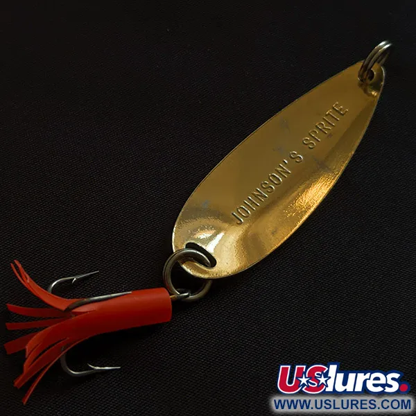 Vintage   Johnson Sprite, 1/3oz gold fishing spoon #22868