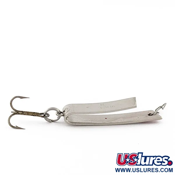 Vintage  Luhr Jensen Super-Duper 503, 1/8oz nickel fishing spoon #22870