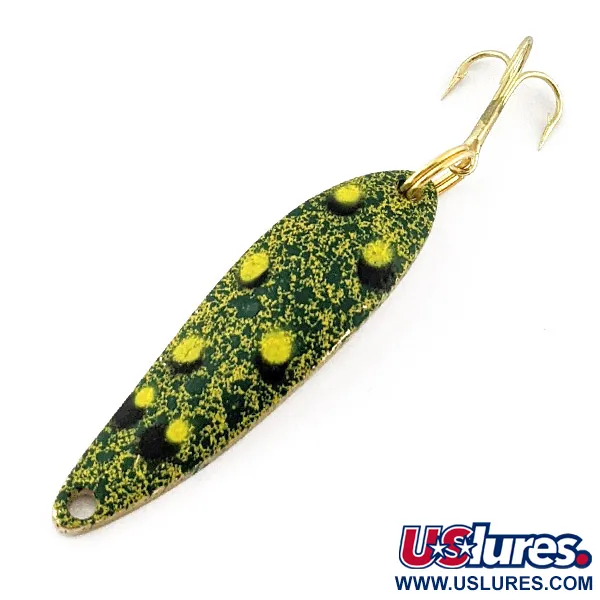 Vintage   Acme Fiord Spoon, 1/4oz Frog fishing spoon #23959