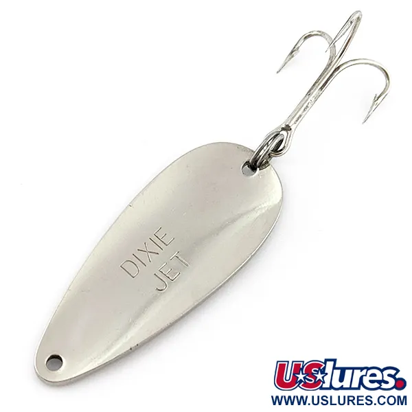 Vintage  Dayton Bait Company Dixee Jet, 2/3oz nickel fishing spoon #22880