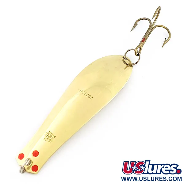 Vintage  Prescott Spinner Big Doctor 285, 1oz gold fishing spoon #22892