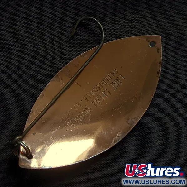 Vintage   Williams Lake Clear Wabbler, 1/3oz nickel/copper fishing spoon #22893