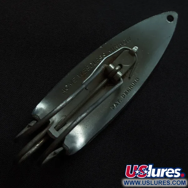 Vintage   Acme Weedless Minnow, 1oz nickel fishing spoon #22899