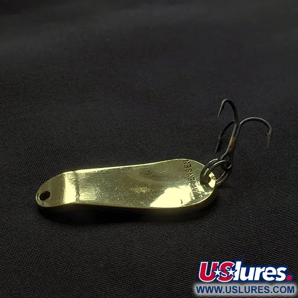 Vintage   Luhr Jensen Maisie, 1/4oz gold fishing spoon #22908