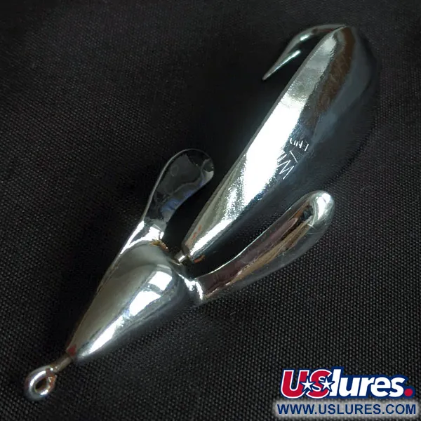 Vintage  Johnnie O'Neil Weed Wing Jonny O'Neil's, 1/3oz nickel fishing spoon #22918