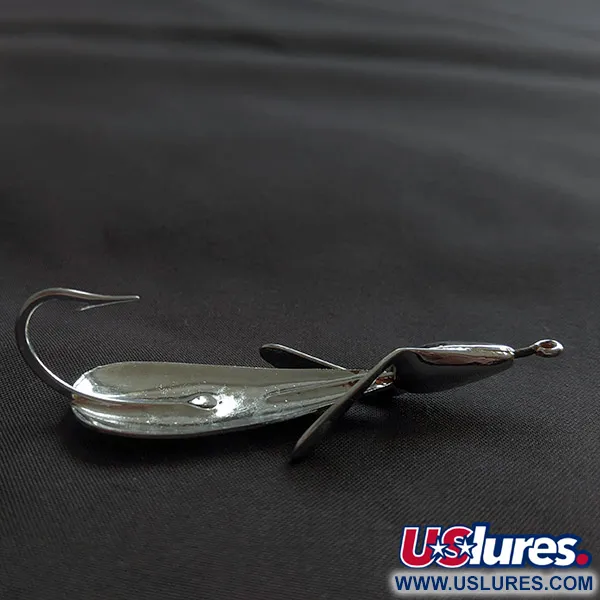 Vintage  Johnnie O'Neil Weed Wing Jonny O'Neil's, 1/3oz nickel fishing spoon #22918