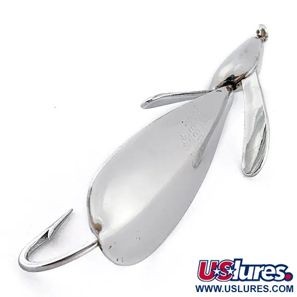 Vintage  Johnnie O'Neil Weed Wing Jonny O'Neil's, 1/3oz nickel fishing spoon #22918