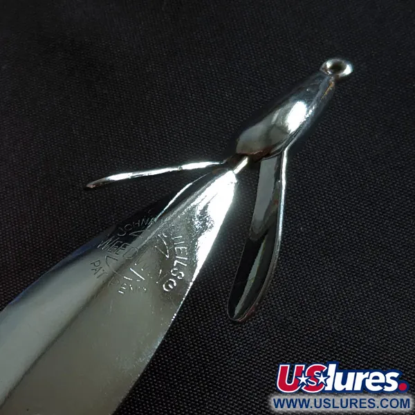 Vintage  Johnnie O'Neil Weed Wing Jonny O'Neil's, 1/3oz nickel fishing spoon #22918