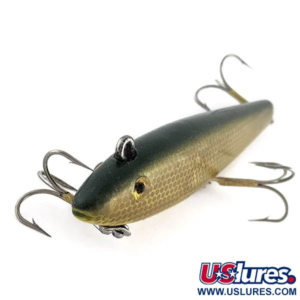 Vintage  L&S Bait Mirro lure L&S Mirrolure 52M19, 1/2oz gold fishing lure #22932