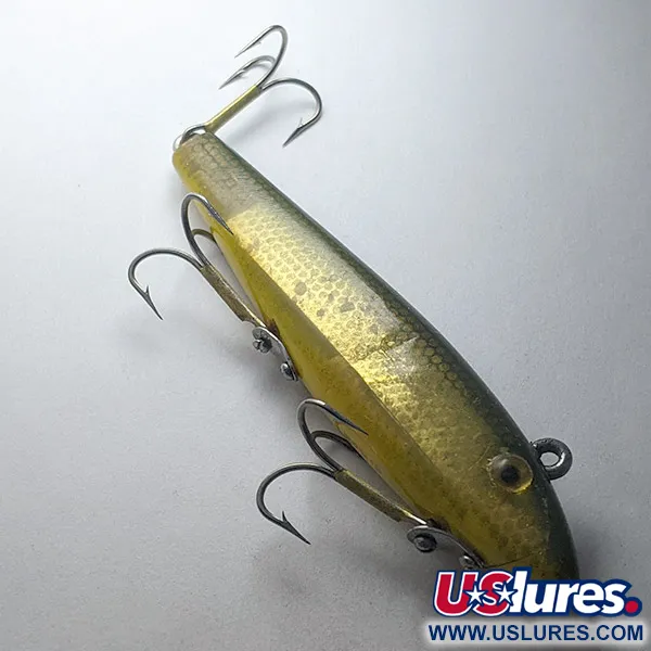 Vintage  L&S Bait Mirro lure L&S Mirrolure 52M19, 1/2oz gold fishing lure #22932