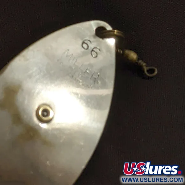 Vintage   Miller 66, 1/4oz silver fishing spoon #22949